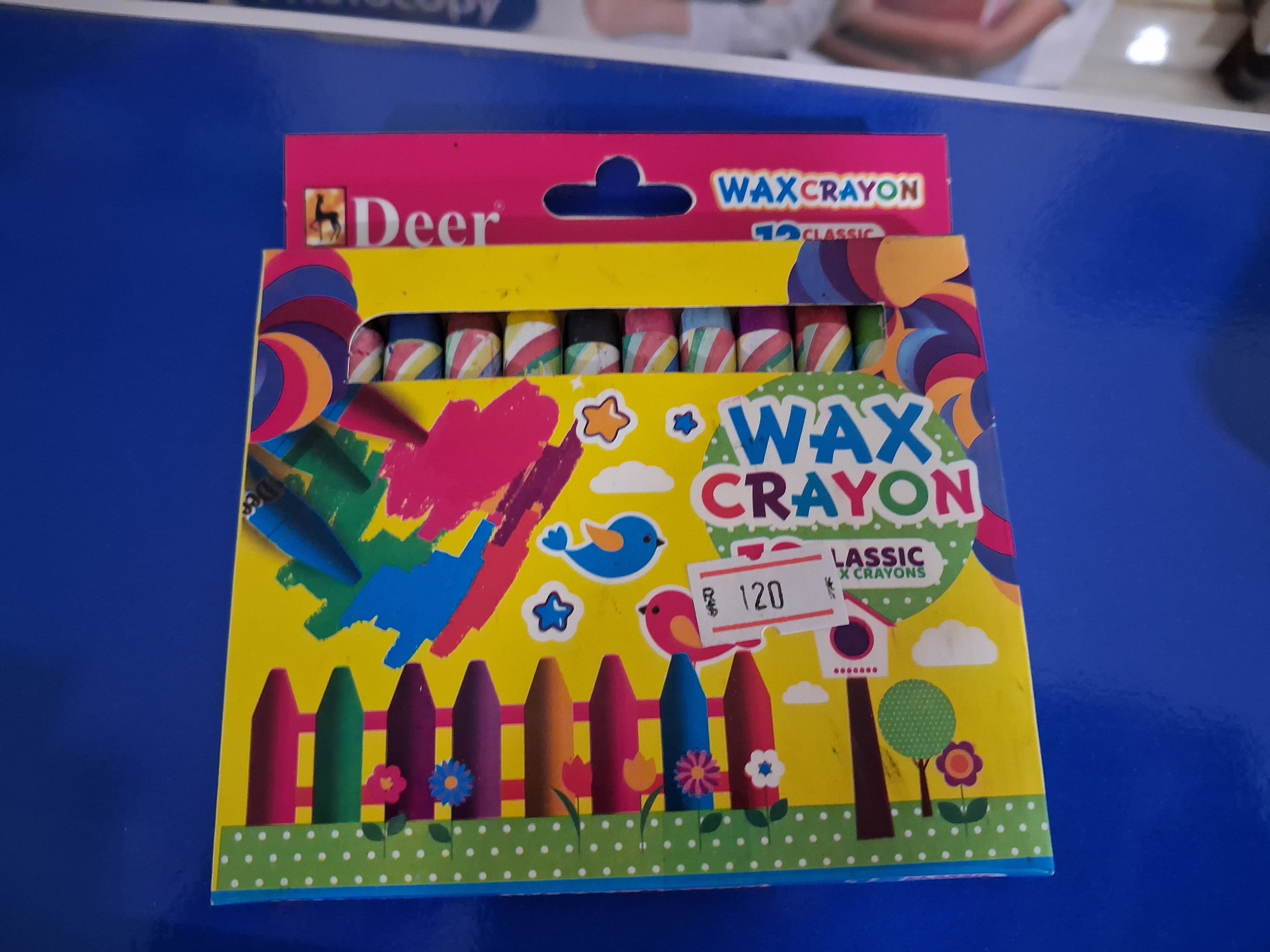 Deer Crayon 12 Col H/S