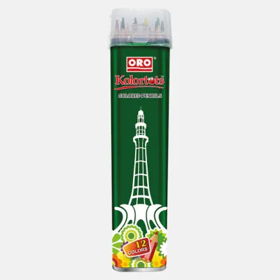 ORO KOLORTOTS - New Edition 12 Color Pencils Jar