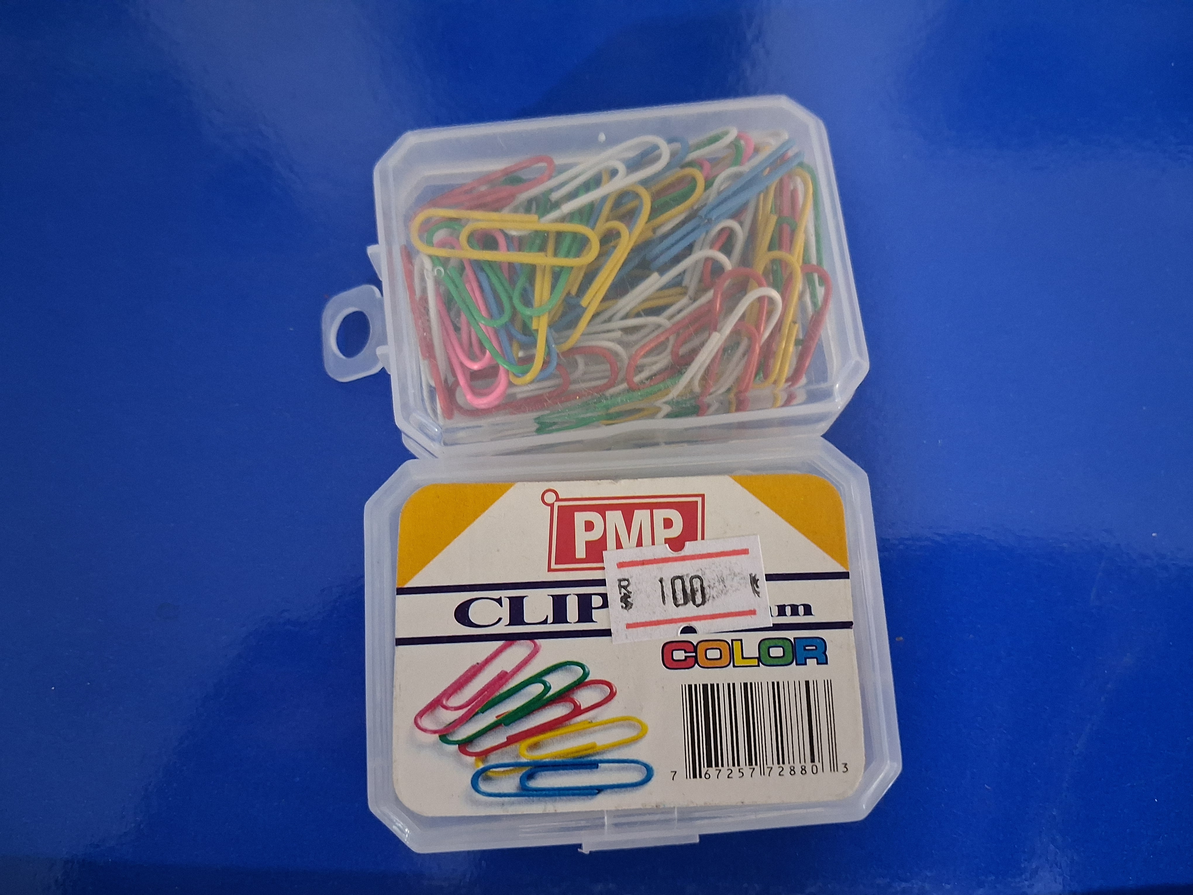 PMP Paper Clip Color 33MM Plastic Box